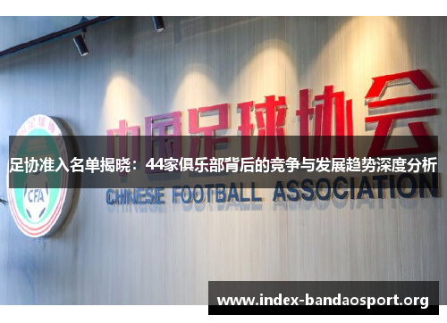 足协准入名单揭晓:44家俱乐部背后的竞争与发展趋势深度分析 足协准入名单揭晓:44家俱乐部背后的竞争与发展趋势深度分析